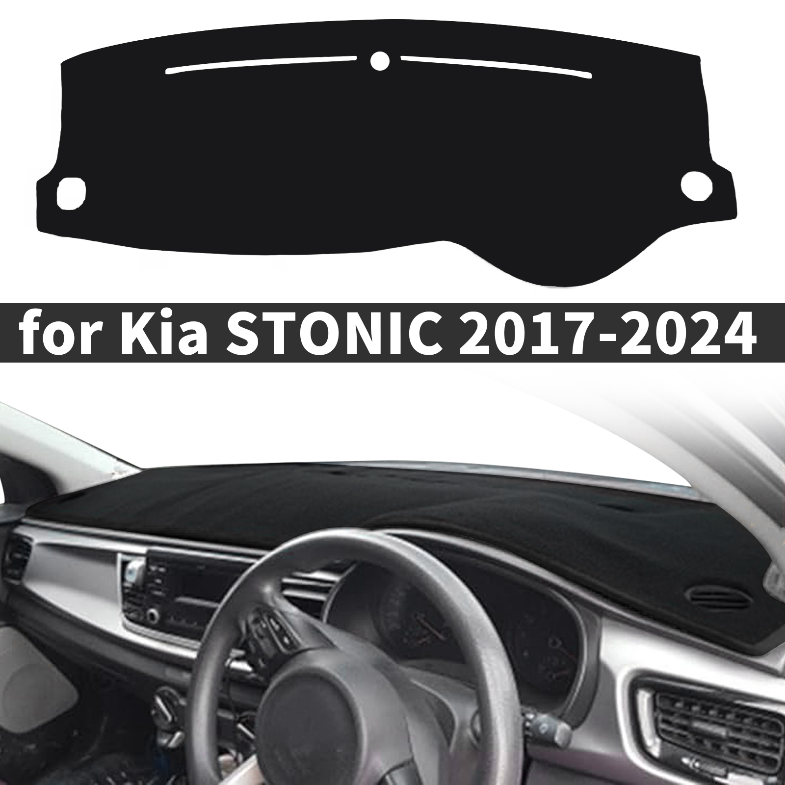 for Kia STONIC 2017 2018-2024  - Car Anti-Slip Dashboard Mat recension och pris