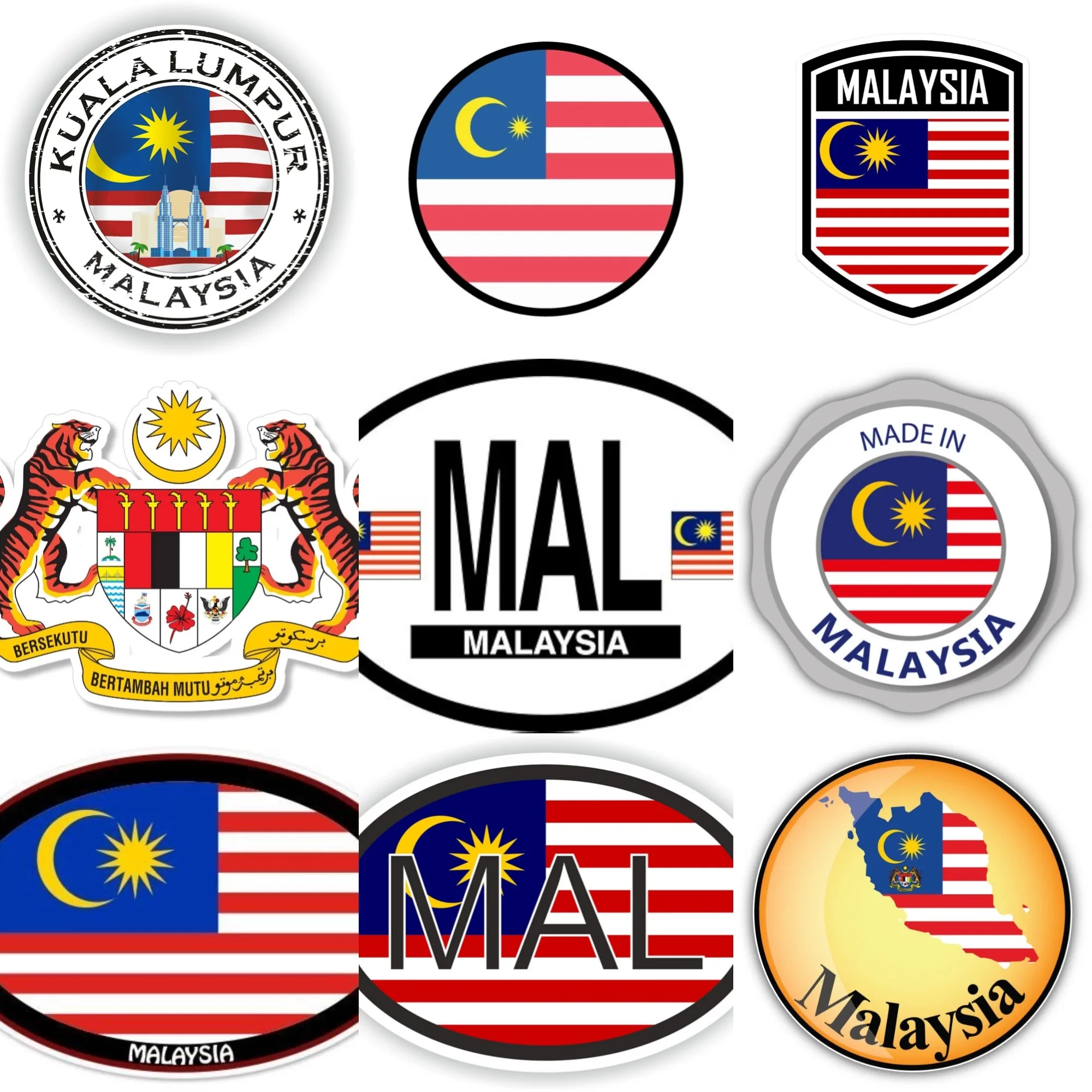 Malaysia MAL Flag Emblem Creat - Car Accessories Malaysia recension och pris
