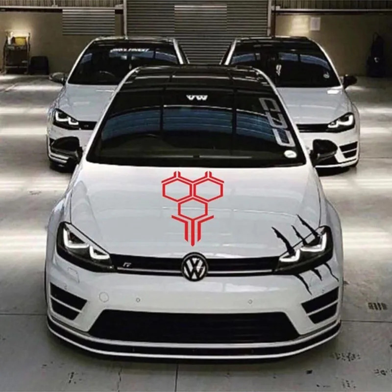 Honeycomb Upper Cowl Car Vinyl - Car Accessories Racing recension och pris