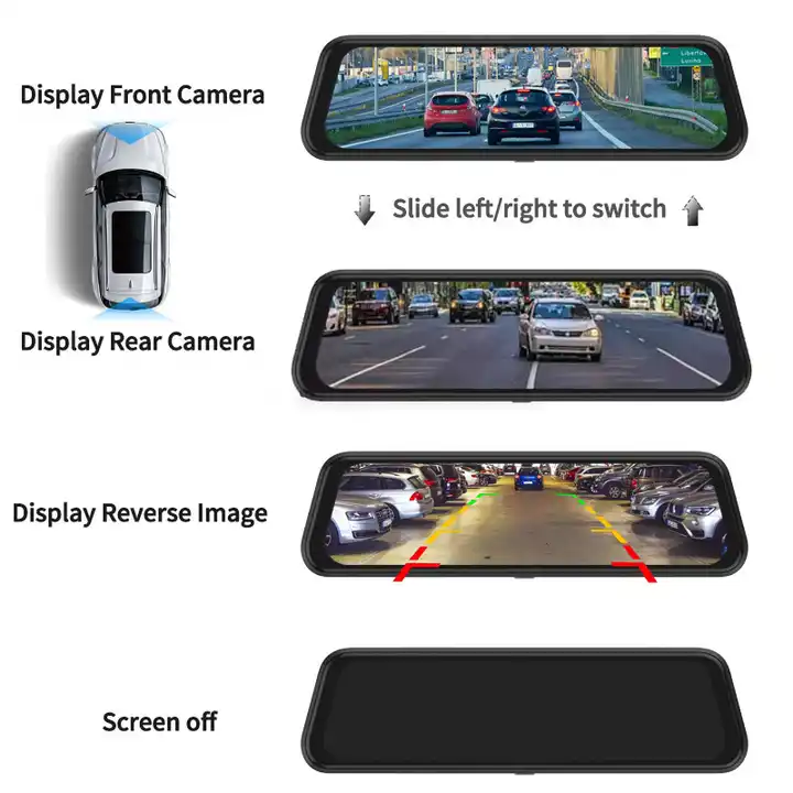 10'' Mirror Dash Cam Night Vis - Car Dash Cam recension och pris