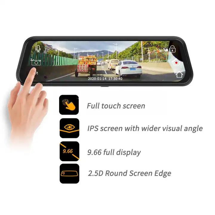 10'' Mirror Dash Cam Night Vis - Car Dash Cam recension och pris