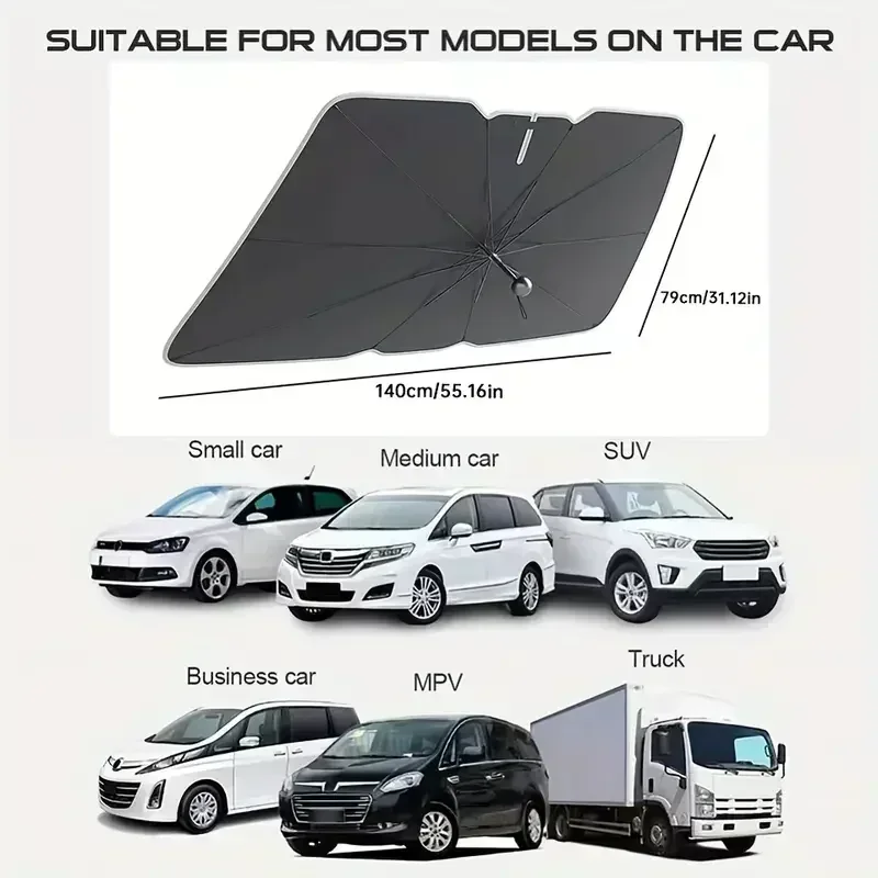 Universal Foldable Car Windshi - Automatic Car Sunshade recension och pris