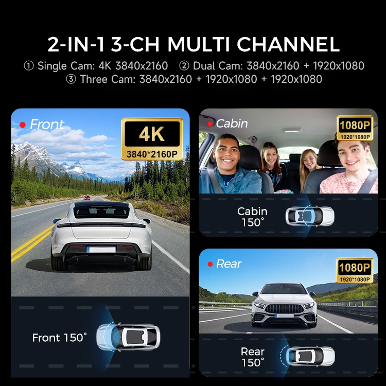 LINGDU V630 4K 2.4'' Screen Wi - Car Dash Cam recension och pris