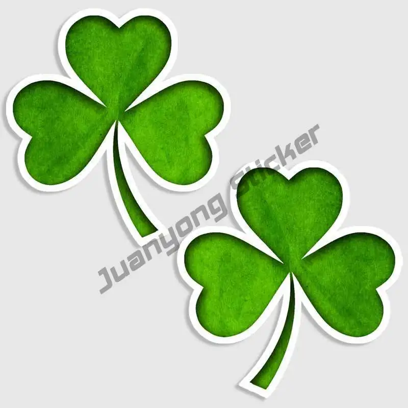 2pk Irish Shamrock Clover Deca - Car Accessories Ireland recension och pris