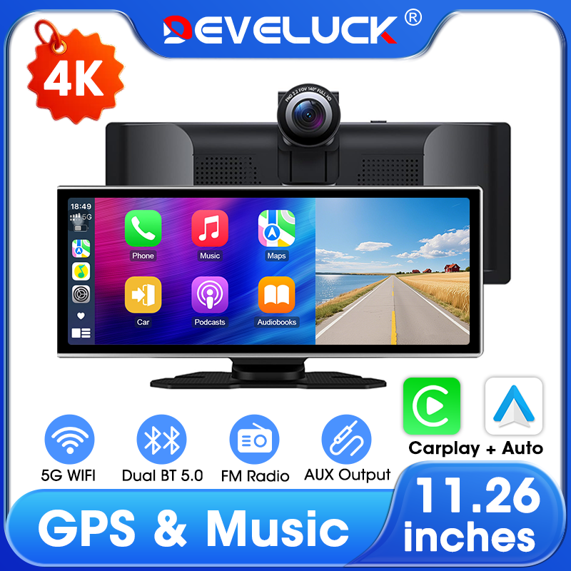 11.26 inch 4K Dash Cam Wireles - Car Dash Cam recension och pris