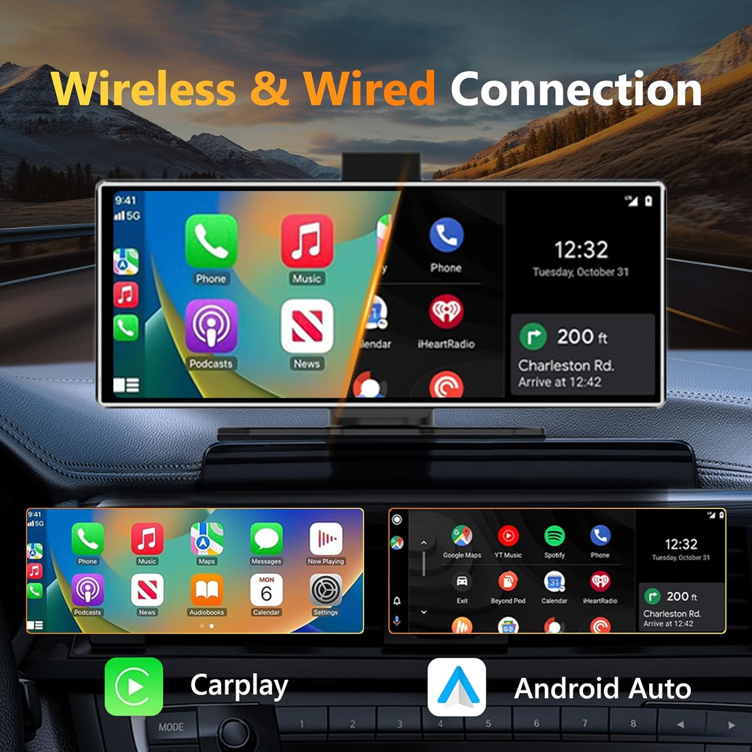 11.26 inch 4K Dash Cam Wireles - Car Dash Cam recension och pris